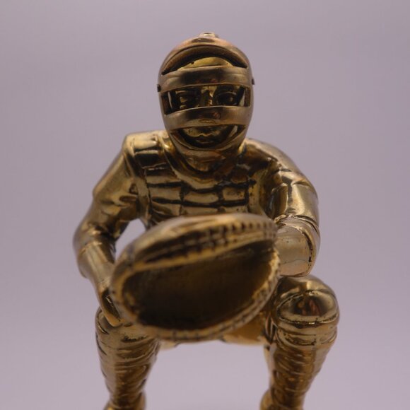 Imported by McLidon Toronto Canada Baseball Catcher Metal Statue - Picture 2 of 15